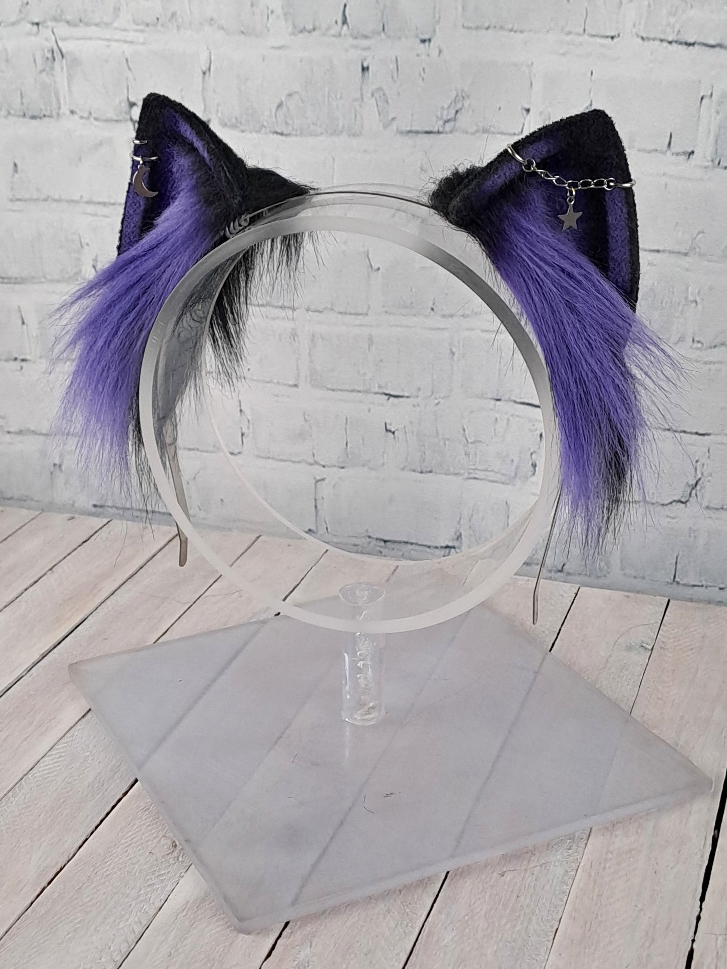 Deep Purple Kitten Ears