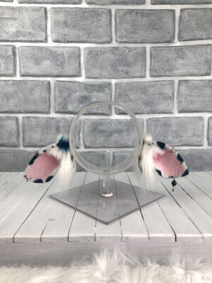 Blue Berry Cow Faux Fur Ears