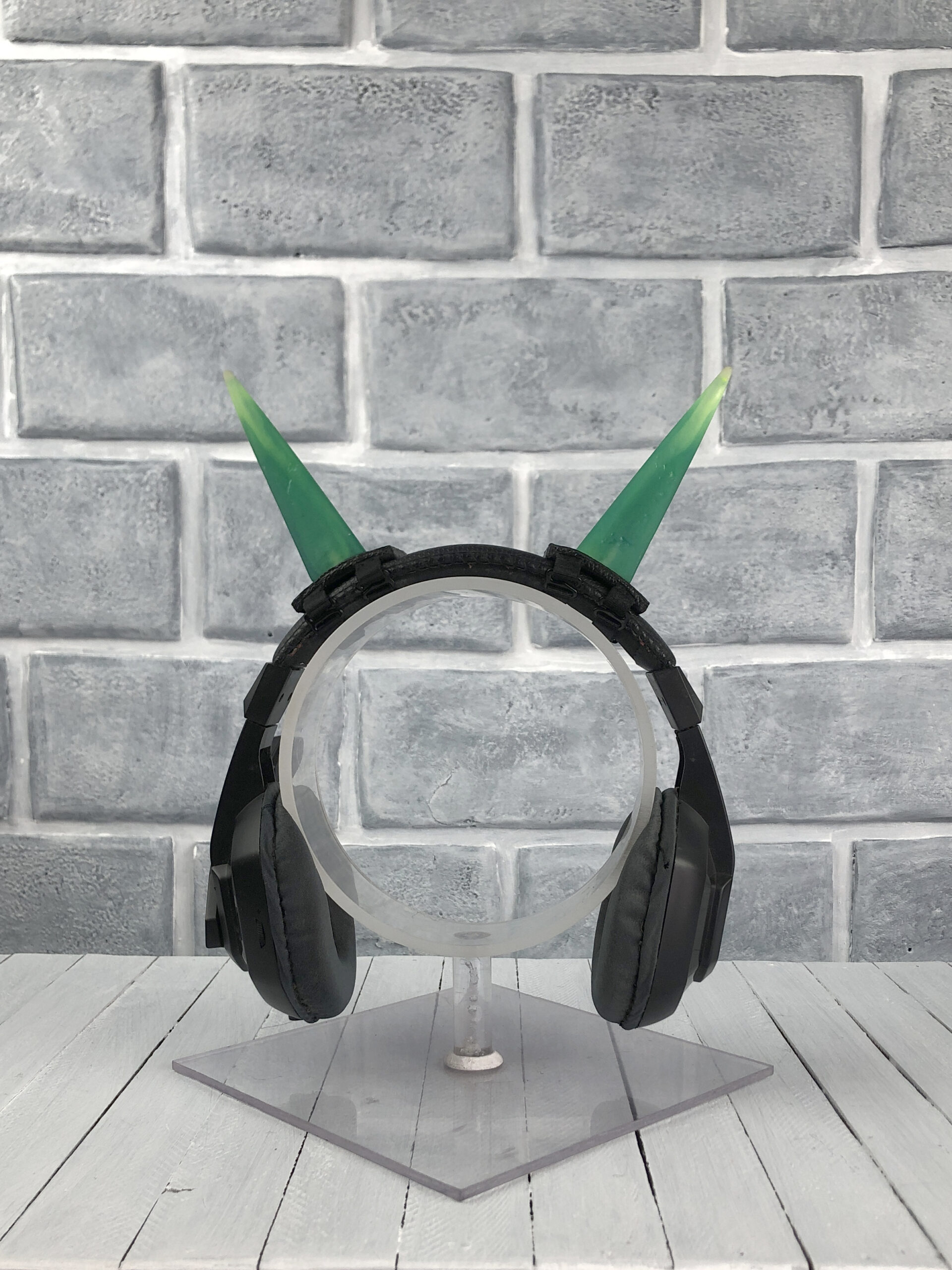 Green Resin Horns | Headset Adapt - Image 4
