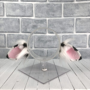 Classic Black and White Cow Faux Fur Ears