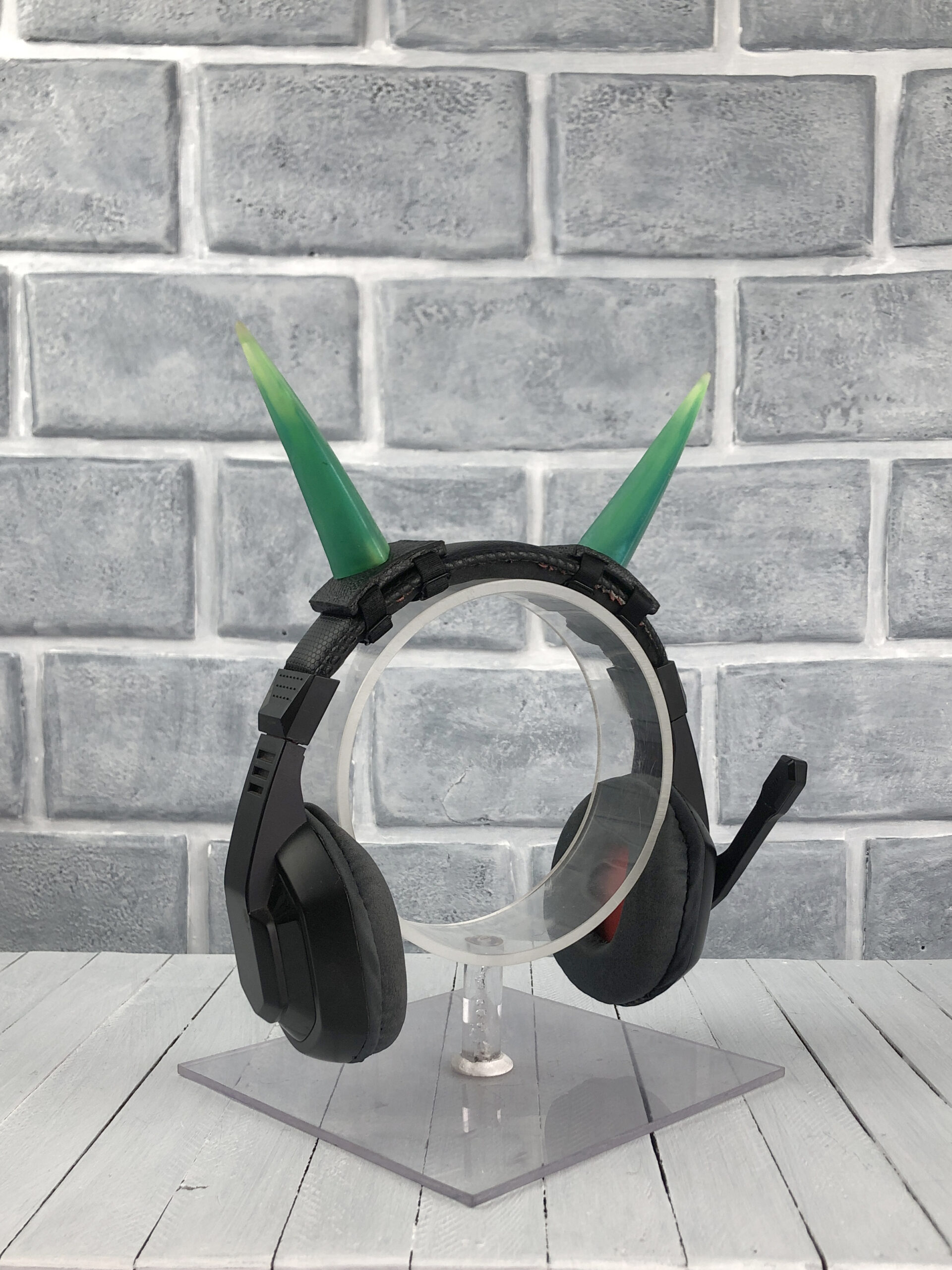 Green Resin Horns | Headset Adapt - Image 2
