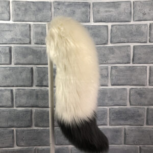 White with Grey tip | Wolf Tail