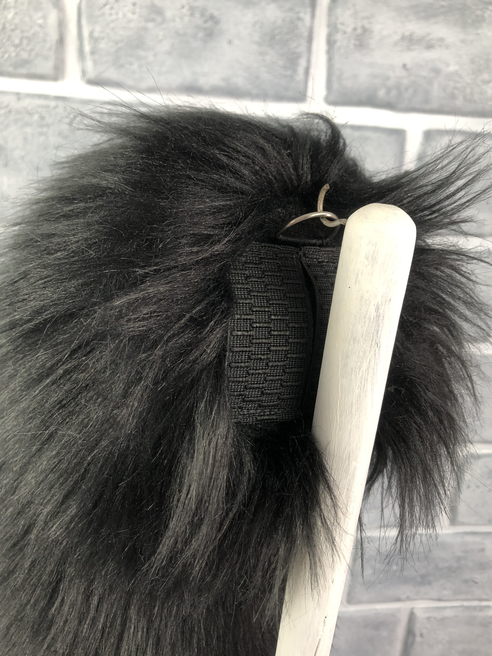 Black with Grey tip | Wolf Tail - Image 4