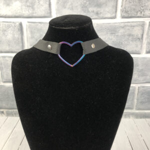 Rainbow Heart Choker | Alt Gear | Collars & Chokers