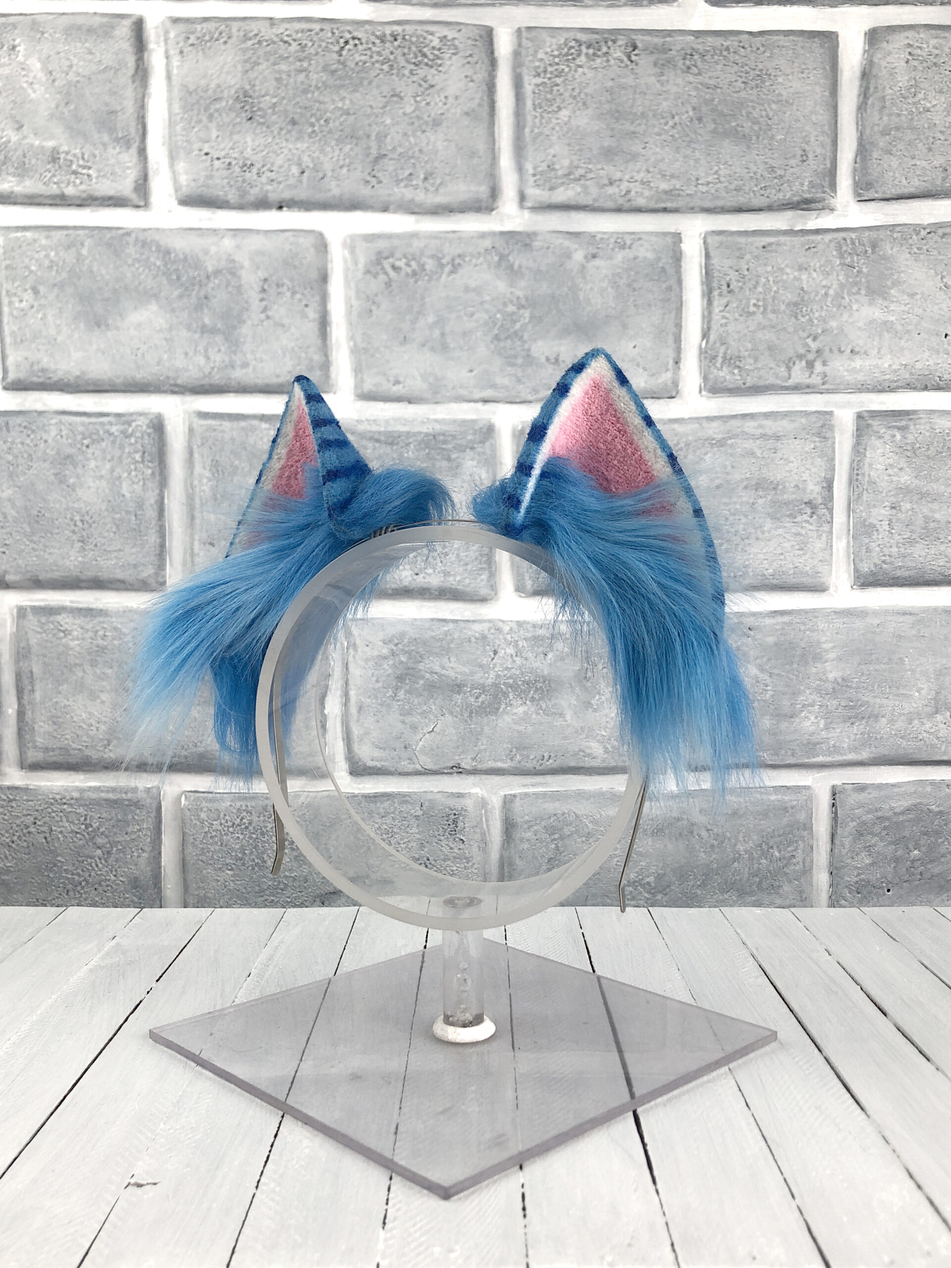 Derpy Fluffy Cat Faux Fur Animal Ears - Image 3