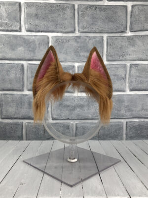 Light Brown Fox Faux Fur Ears
