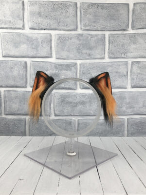 Orange Magnetic Cat Faux Fur Ears