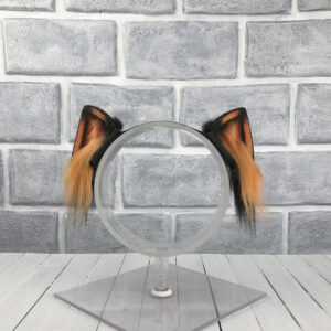 Orange Magnetic Cat Faux Fur Ears