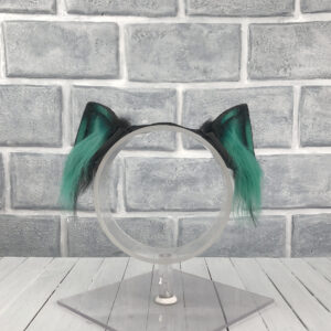 Green Magnetic Cat Faux Fur Ears