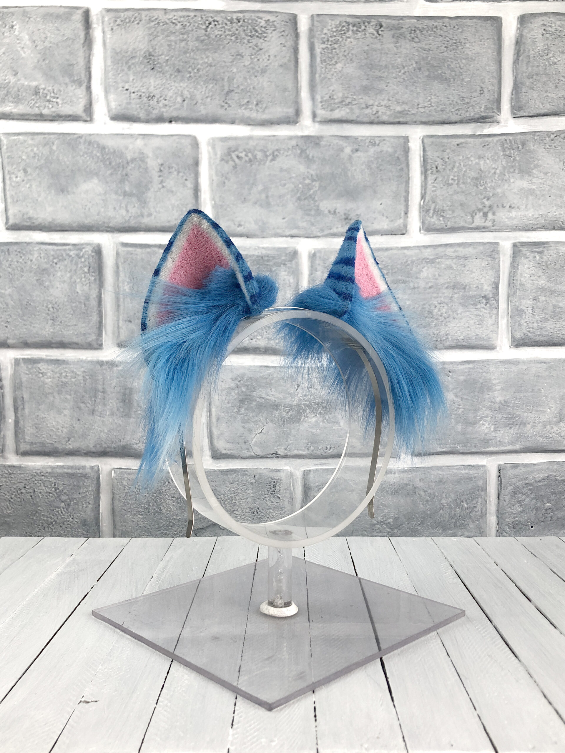 Derpy Fluffy Cat Faux Fur Animal Ears - Image 2