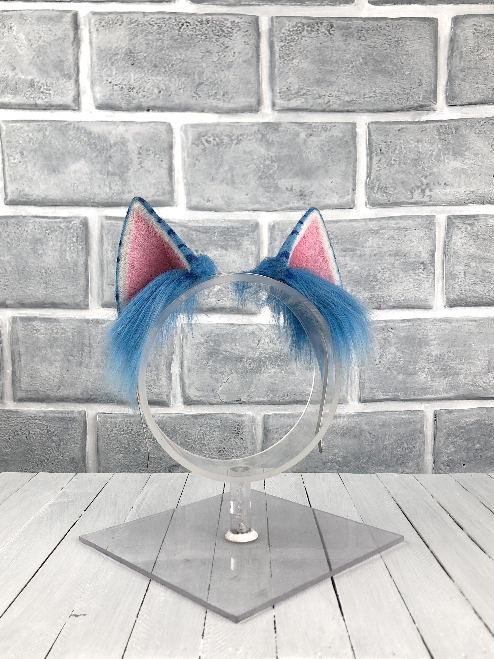 Derpy Small Cat Faux Fur Animal Ears - Image 2
