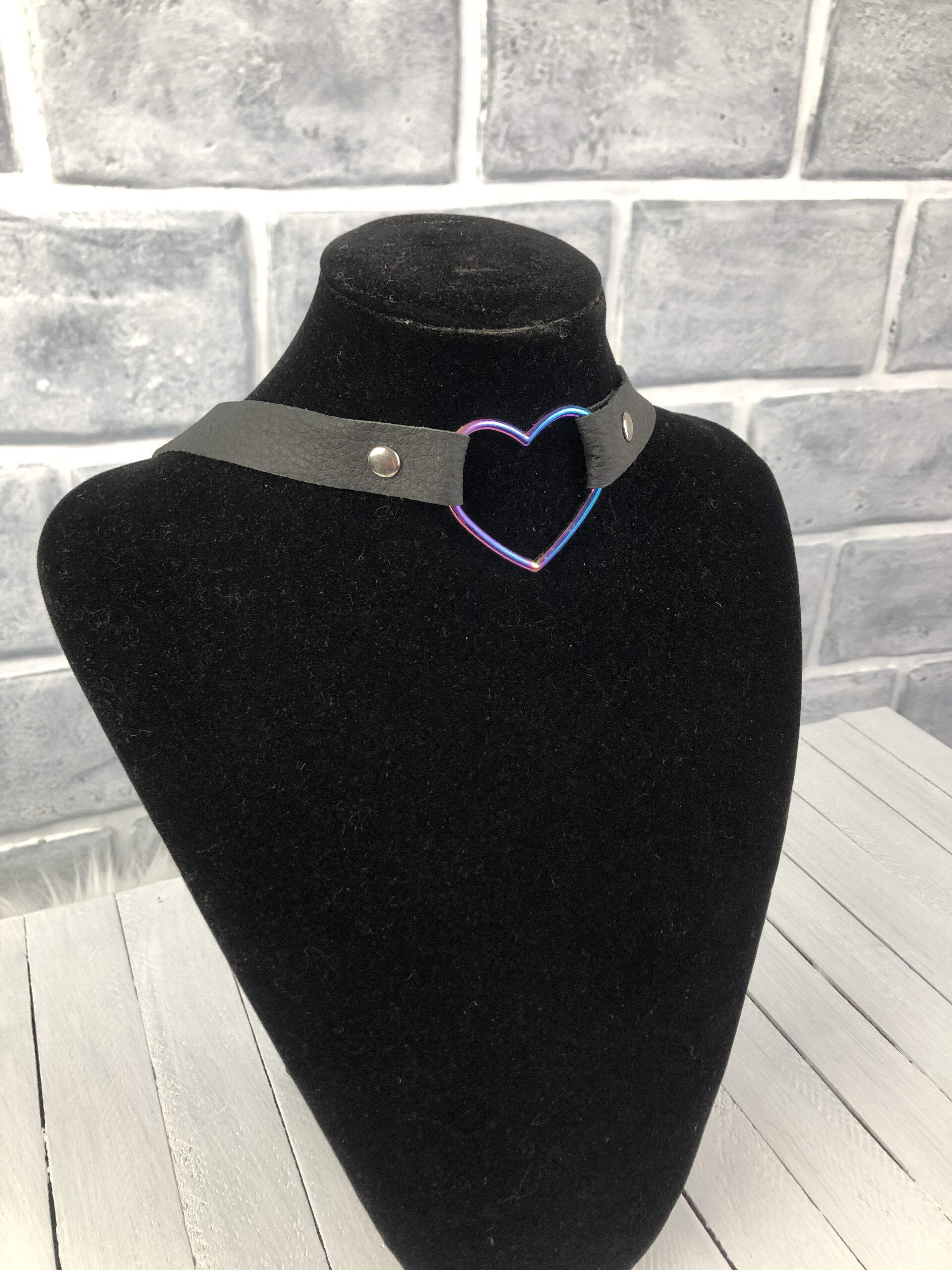 Rainbow Heart Choker | Alt Gear | Collars & Chokers - Image 2
