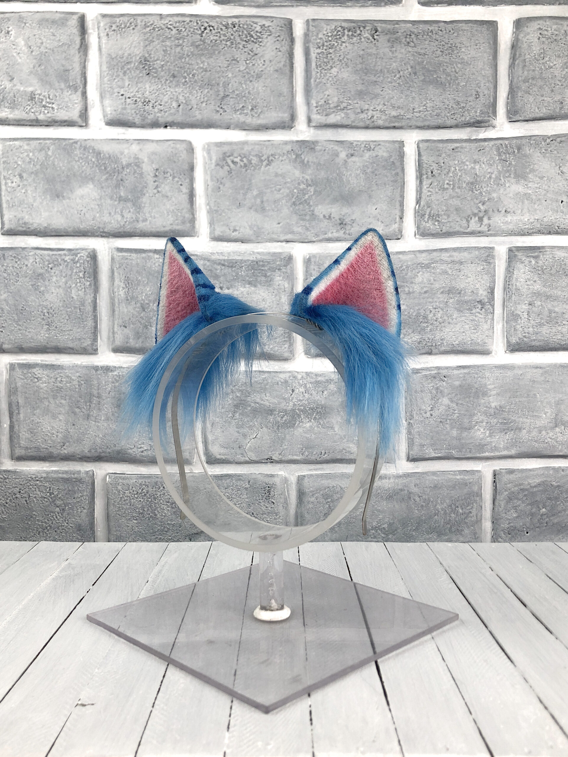 Derpy Small Cat Faux Fur Animal Ears - Image 3