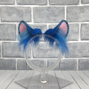 Blue Leopard Faux Fur Ears